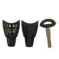 Miniatyrbilde 4 av 5: Fjernkontroll nøkkelskall for Saab 9-3 93 2003-2007 - erstatning for nøkkelfri fob-skall med 4 knapper og ubeskåret blad - smartkort Shell with wt47t