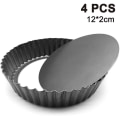 Miniatyrbilde 1 av 5: 4 stk Mini Pans Mini Pai, cupcake Cookie Pudding Form Muffins bakekopper