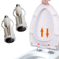 Miniatyrbild 3 av 5: 2 Set Toalettstols gångjärnsskruvar WC-hål Fixering Universal Expanderande Gummiskruv Toppmuttrar Blindhål