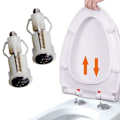 Miniatyrbillede 3 af 5: 2 Sæt Toiletklapbeslagsskruer WC Hul Fiksering Universal Udvidende Gummi Skrue Topmøtrikker Blind Hul