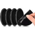 Miniatyrbilde 1 av 5: Pieces Nano Magic Gel selvklebende pads, gjenbrukbare silikon-sklisikre matter for biltelefonholder og GPS, Hjem, Kontor, No Trace Paste (svart)