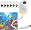 HD Smart Dynamic 5D Holographic Night Light Projector, Plug and Play HD Star Projector, 360° USB Galaxy and Moon Projector Lamp 6 films