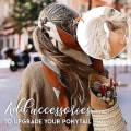 Miniatyrbillede 3 af 4: Foldbar One Wide Pony Band Clip Bred Pony Hair Band Silikone hårslips Coffee