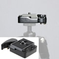 Miniatyrbild 2 av 5: 323 Snabbkopplingsplatta 200pl-14 Qr-plattor Adapter med Snabbkoppling Klämma Mount 1/4' till 3/8' Skruv för Dslr-kamera Stativ