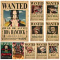 10 st affischer One Piece Wanted Poster Luffy Papper dekor 10 st/set