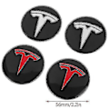 Miniatyrbild 4 av 5: 4 st Hjulkapslar Navkapslar Kit För Tesla Model 3 Y Tesla Tillbehör Red