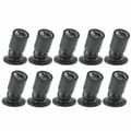 Mini LED 1W Taklampa med Drivdon 10-pack (Svart, Varmvit)