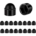 Miniatyrbillede 1 af 4: Bolt Cover Plastik Nylon Dome Bolt Møtrik Beskyttelse 18 stk. M8 13mm Nøgle Sort