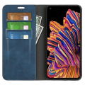Miniatyrbilde 5 av 5: For Samsung Galaxy Xcover Pro PU-skinn TPU-dekselstativ Magnetic Skin Touch Flip Lommebok telefondeksel Blue