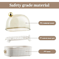 Miniatyrbilde 5 av 5: Eggkoker for 2 egg, Kompakt elektrisk eggdamper, Beste eggkoker koker alle tre kokegrader - Bløt, Medium, Hard White