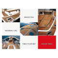 Miniatyrbilde 3 av 5: 6mm Selvklebende Skum Teak Ark Båt Yacht Syntetisk Dekk Skum Gulvmatte Gulv Brun 240x45cm