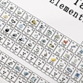 Miniatyrbilde 2 av 5: Akryl Periodisk Tabell Display Med Ekte Elementer Barn Undervisning Skole Dag Bursdagsgave Kjemisk Element Hjemmeskole Dekor