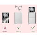 Miniatyrbillede 4 af 4: RFID NFC Beskyttelse Tegnebog Kortholder 5 stk Kort Sort 1 styk