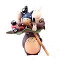 Miniatyrbillede 1 af 2: Håndlavet Japansk Miyazaki Totoro Dukke Lag af Totoro Dukker
