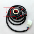 Miniatyrbillede 4 af 5: Speedometer Universal Motorcykel Digital Odometer Tachometer Hastighedssensor Kabel