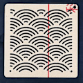 Miniatyrbild 5 av 5: Broderikit Patchwork Handkonto Sömnad Ritverktyg Quilting Linjal Akryl Sashiko Designform Mall