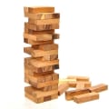 Miniatyrbilde 3 av 5: Wood Tumbling Tower Game - Perfekt for festspill, utendørs spill for voksne og familie, klassiske stablingsspill, s