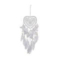 Miniatyrbilde 1 av 5: Hjerte Boho Drømmefanger, Med LED Lys Hjerteformet Drømmefanger Anheng Boho Stil Dekor For Jentegaver