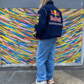 Miniatyrbillede 3 af 5: Racing Jacket Vintage, Bomber Jacket Print, F1 Streetwear Jacket Y2k