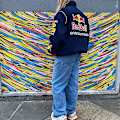 Miniatyrbillede 3 af 5: Vintage Racing Jakke, Bomber Jakke Print, F1 Streetwear Jakke Y2k