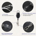 Miniatyrbilde 4 av 5: Badge Reel, 3 stk. Reel Clips Uttrekkbar Badgeholder med Nøkkelbelte Reel For Lmell Key