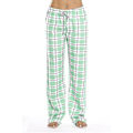 Pikkukuva 1 / 4: Naisten pyjamahousut taskuilla, pehmeät flanelliruudullinen pyjamahousut green L