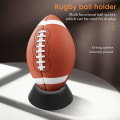 Miniatyrbillede 4 af 5: Boldholder, boldstativ Basketball Fodbold Soccer Rugby Plastik Display Holder, sort