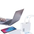 Miniatyrbilde 3 av 5: 100W GaN Lader Adapter Dobbel Type C QC3.0 USB-A EU-plugg