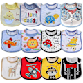 Miniatyrbild 1 av 3: Paket med 12 Baby Vattentäta Haklappar 0 Till 36 Månader 12st-unisex-c
