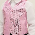 Miniatyrbild 3 av 5: Glitterväst Unisex Färgstark Paljettväst för Barn för Fest White L