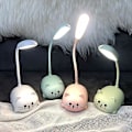 Miniatyrbillede 2 af 5: Skrivbordslampe til børn, sød kat LED-bordlampe med fleksibel arm, USB-opladelig bordlampe, øjenbeskyttelse, læselampe, tegneserie kawaii senglampe Pink