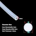 Miniatyrbillede 2 af 5: Silikoneslange - 5 mm indvendig diameter x 8 mm udvendig diameter, længde 8 meter, fødevaregodkendt fleksibel slange, til pumpeoverførsel