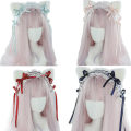 Miniatyrbild 4 av 4: Lolita Cat Ears Huvudbonad Maid Spets Hår Party Accessoarer Söta pannband Söt hårnål