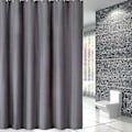 Miniatyrbillede 1 af 5: Bruseforhæng 240x200 Cm, Med 16 Kroge, Ekstra Bredt, Vægt, Skimmelresistent, Mørkegrå, Vandafvisende, Store Badeforhæng, Polyesterstof, Antiba