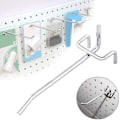 Miniatyrbild 4 av 5: 50 st Pegboardkrokar, vägghyllkrokar för display Pegboard Garage Förvara Verktyg Förvaring Hängare Vägghyllkrokar