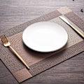 Pikkukuva 3 / 7: Alusmattosetti 8 kpl PVC-pöytäalustat pestävät lämmönkestävät liukumattomat lämmöneristys keittiölle ja ruokailutilaan 45CM x 30CM harmaa gray