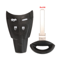 Miniatyrbilde 2 av 5: Fjernkontroll nøkkelskall for Saab 9-3 93 2003-2007 - erstatning for nøkkelfri fob-skall med 4 knapper og ubeskåret blad - smartkort Shell with wt47t