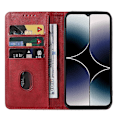 Pikkukuva 3 / 4: Magneettisuljettava nahkainen puhelinkotelo Red For Ulefone Note 16 Pro