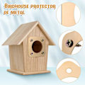 Miniatyrbillede 2 af 5: 8 stk. Blåfuglehus Rovdyrsikring Fuglehus Hulbeskytter Kobber Fuglehusbeskytter Fuglehus Beskyttelse