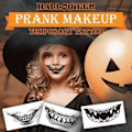 Miniatyrbild 4 av 5: Halloween 12st Tatueringar Stickers Makeu Temporary Water Transfer Paper Special Style Party Prank