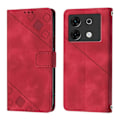 Miniatyrbild 2 av 5: Präglat PU-fodral för Infinix Zero 30 5G Red
