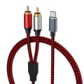Miniatyrbilde 1 av 5: USB Type C til 2 RCA Lydkabel Type-C RCA Kabel, (1m/3ft)