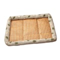 Miniatyrbillede 1 af 5: Kølemåtte til kæledyr Ismåtte Kølemåtte til kæledyr Hvalpemåtte Udendørs Indendørs Katte Soveseng Tilbehør Rattan, Klud Kølemåtte til kæledyr green