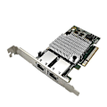 Pikkukuva 1 / 5: Intel X540-T2 10G piirisarja PCIe x8 Dual Copper RJ45 -portti 10 Gbps Gigabit Ethernet -verkkokortti Yhteensopiva PCIE-x8 PCIE-X16 PC-työpöydän WiFi-sovittimen kanssa