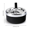 Miniatyrbillede 2 af 4: Roterende Askebæger Automatisk Rengøring Med Låg, Nem At Rengøre, Bære
