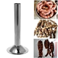 Miniatyrbillede 3 af 5: Rustfrit stål #10 størrelse kødhakker pølsestopper rør horn tragt påfyldning