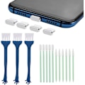 Miniatyrbild 1 av 7: Mobiltelefon rengöringsset 17 delar USB-C mobiltelefon port rengöringsborste set metall dammplugg mobiltelefon högtalarrengöringsborste (silver)