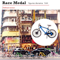 Miniatyrbillede 2 af 5: 4 stk. 1:64 Mini Cykel Scene Model Mountainbike Diorama