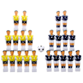 Miniatyrbillede 1 af 5: 22 stk. Bordfodboldmænd Bordfodboldspillere Gul+kongeblå med bold
