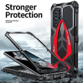 Miniatyrbilde 3 av 5: Kompatibel med Samsung Galaxy S22 Ultra Metal Deksel, Kult Aluminium Armor Støtsikkert fallsikkert deksel Militært kraftig beskyttelsesdeksel for Galaxy S22